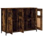 vidaXL Aparador madera de ingeniería roble ahumado 100x35x70 cm vidaXL Aparador madera de ingeniería roble ahumado 100x35x70 cm