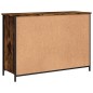 vidaXL Aparador madera de ingeniería roble ahumado 100x35x70 cm vidaXL Aparador madera de ingeniería roble ahumado 100x35x70 cm