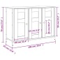vidaXL Aparador madera de ingeniería roble ahumado 100x35x70 cm vidaXL Aparador madera de ingeniería roble ahumado 100x35x70 cm