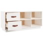 vidaXL Banco zapatero madera maciza de pino blanco 100x34x45 cm vidaXL Banco zapatero madera maciza de pino blanco 100x34x45 cm