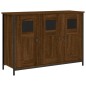 vidaXL Aparador de madera de ingeniería marrón roble 100x35x70 cm vidaXL Aparador de madera de ingeniería marrón roble 100x35x70 cm