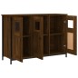 vidaXL Aparador de madera de ingeniería marrón roble 100x35x70 cm vidaXL Aparador de madera de ingeniería marrón roble 100x35x70 cm