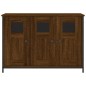 vidaXL Aparador de madera de ingeniería marrón roble 100x35x70 cm vidaXL Aparador de madera de ingeniería marrón roble 100x35x70 cm