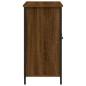 vidaXL Aparador de madera de ingeniería marrón roble 100x35x70 cm vidaXL Aparador de madera de ingeniería marrón roble 100x35x70 cm