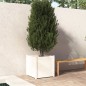 vidaXL Jardineras 2 uds madera maciza de pino blanco 60x60x60 cm vidaXL Jardineras 2 uds madera maciza de pino blanco 60x60x60 cm