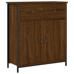 vidaXL Aparador de madera de ingeniería marrón roble 70x30x80 cm