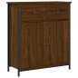 vidaXL Aparador de madera de ingeniería marrón roble 70x30x80 cm vidaXL Aparador de madera de ingeniería marrón roble 70x30x80 cm