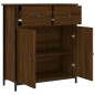 vidaXL Aparador de madera de ingeniería marrón roble 70x30x80 cm vidaXL Aparador de madera de ingeniería marrón roble 70x30x80 cm