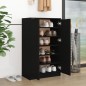 vidaXL Mueble zapatero madera contrachapada negro 59x35x100 cm vidaXL Mueble zapatero madera contrachapada negro 59x35x100 cm