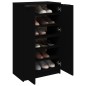 vidaXL Mueble zapatero madera contrachapada negro 59x35x100 cm vidaXL Mueble zapatero madera contrachapada negro 59x35x100 cm