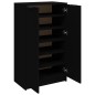 vidaXL Mueble zapatero madera contrachapada negro 59x35x100 cm vidaXL Mueble zapatero madera contrachapada negro 59x35x100 cm