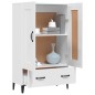 vidaXL Aparador de madera contrachapada blanco 70x31x115 cm vidaXL Aparador de madera contrachapada blanco 70x31x115 cm