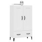 vidaXL Aparador de madera contrachapada blanco 70x31x115 cm vidaXL Aparador de madera contrachapada blanco 70x31x115 cm