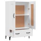 vidaXL Aparador de madera contrachapada blanco 70x31x115 cm vidaXL Aparador de madera contrachapada blanco 70x31x115 cm