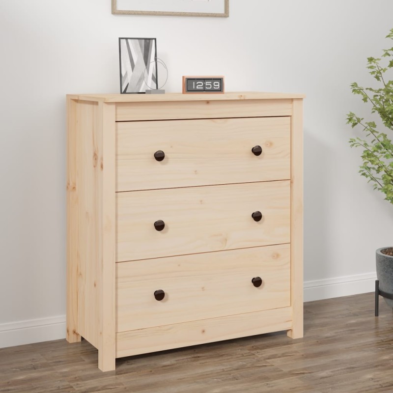 vidaXL Aparador de madera maciza de pino 70x35x80 cm vidaXL Aparador de madera maciza de pino 70x35x80 cm