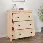 vidaXL Aparador de madera maciza de pino 70x35x80 cm vidaXL Aparador de madera maciza de pino 70x35x80 cm
