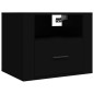vidaXL Mesitas de noche de pared 2 uds negro 50x36x40 cm vidaXL Mesitas de noche de pared 2 uds negro 50x36x40 cm