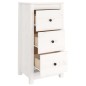 vidaXL Aparador de madera maciza de pino blanco 40x35x80 cm vidaXL Aparador de madera maciza de pino blanco 40x35x80 cm