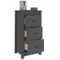 vidaXL Aparador de madera maciza de pino gris 40x35x80 cm vidaXL Aparador de madera maciza de pino gris 40x35x80 cm