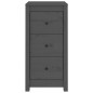 vidaXL Aparador de madera maciza de pino gris 40x35x80 cm vidaXL Aparador de madera maciza de pino gris 40x35x80 cm