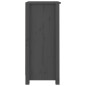 vidaXL Aparador de madera maciza de pino gris 40x35x80 cm vidaXL Aparador de madera maciza de pino gris 40x35x80 cm