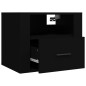 vidaXL Mesitas de noche de pared 2 uds negro 50x36x40 cm vidaXL Mesitas de noche de pared 2 uds negro 50x36x40 cm