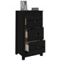 vidaXL Aparadores 2 uds madera maciza de pino negro 40x35x80 cm vidaXL Aparadores 2 uds madera maciza de pino negro 40x35x80 cm