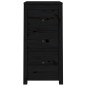 vidaXL Aparadores 2 uds madera maciza de pino negro 40x35x80 cm vidaXL Aparadores 2 uds madera maciza de pino negro 40x35x80 cm