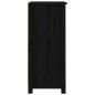 vidaXL Aparadores 2 uds madera maciza de pino negro 40x35x80 cm vidaXL Aparadores 2 uds madera maciza de pino negro 40x35x80 cm