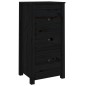 vidaXL Aparadores 2 uds madera maciza de pino negro 40x35x80 cm vidaXL Aparadores 2 uds madera maciza de pino negro 40x35x80 cm