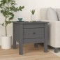 vidaXL Mesa auxiliar de madera maciza de pino gris 40x40x39 cm vidaXL Mesa auxiliar de madera maciza de pino gris 40x40x39 cm