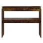 vidaXL Mesa consola madera contrachapada roble ahumado 102x30x80 cm vidaXL Mesa consola madera contrachapada roble ahumado 102x30x80 cm