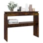 vidaXL Mesa consola madera contrachapada roble ahumado 102x30x80 cm vidaXL Mesa consola madera contrachapada roble ahumado 102x30x80 cm
