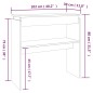 vidaXL Mesa consola madera contrachapada roble ahumado 102x30x80 cm vidaXL Mesa consola madera contrachapada roble ahumado 102x30x80 cm
