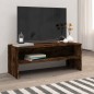 vidaXL Mueble de TV madera contrachapada roble ahumado 100x40x40 cm vidaXL Mueble de TV madera contrachapada roble ahumado 100x40x40 cm