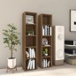 vidaXL Estantería para CD 2 uds madera marrón roble 21x16x93,5 cm vidaXL Estantería para CD 2 uds madera marrón roble 21x16x93,5 cm