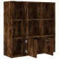 vidaXL Estantería color roble ahumado 98x30x98 cm vidaXL Estantería color roble ahumado 98x30x98 cm
