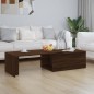 vidaXL Mesa de centro madera contrachapada marrón roble 150x50x35 cm vidaXL Mesa de centro madera contrachapada marrón roble 150x50x35 cm