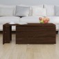 vidaXL Mesa de centro madera contrachapada marrón roble 150x50x35 cm vidaXL Mesa de centro madera contrachapada marrón roble 150x50x35 cm