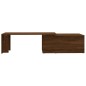 vidaXL Mesa de centro madera contrachapada marrón roble 150x50x35 cm vidaXL Mesa de centro madera contrachapada marrón roble 150x50x35 cm