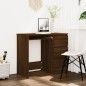 vidaXL Escritorio de madera contrachapada roble marrón 90x45x76 cm vidaXL Escritorio de madera contrachapada roble marrón 90x45x76 cm