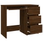 vidaXL Escritorio de madera contrachapada roble marrón 90x45x76 cm vidaXL Escritorio de madera contrachapada roble marrón 90x45x76 cm