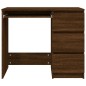 vidaXL Escritorio de madera contrachapada roble marrón 90x45x76 cm vidaXL Escritorio de madera contrachapada roble marrón 90x45x76 cm
