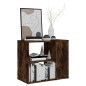 vidaXL Armario auxiliar madera contrachapada roble ahumado 60x30x50 cm vidaXL Armario auxiliar madera contrachapada roble ahumado 60x30x50 cm