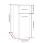 vidaXL Armario botiquín madera contrachapada roble marrón 20x45,5x60cm vidaXL Armario botiquín madera contrachapada roble marrón 20x45,5x60cm