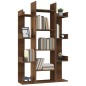 vidaXL Estantería de madera contrachapada marrón roble 86x25,5x140 cm vidaXL Estantería de madera contrachapada marrón roble 86x25,5x140 cm