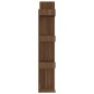 vidaXL Estantería de madera contrachapada marrón roble 86x25,5x140 cm vidaXL Estantería de madera contrachapada marrón roble 86x25,5x140 cm