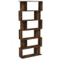 vidaXL Estantería/Biombo madera aglomerada roble ahumado 80x24x192 cm vidaXL Estantería/Biombo madera aglomerada roble ahumado 80x24x192 cm