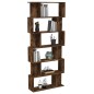 vidaXL Estantería/Biombo madera aglomerada roble ahumado 80x24x192 cm vidaXL Estantería/Biombo madera aglomerada roble ahumado 80x24x192 cm