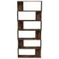 vidaXL Estantería/Biombo madera aglomerada roble ahumado 80x24x192 cm vidaXL Estantería/Biombo madera aglomerada roble ahumado 80x24x192 cm